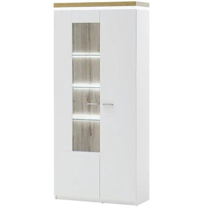 Kombivitrine Cali | weiß | 88 cm | 197 cm | cm 38,0 |