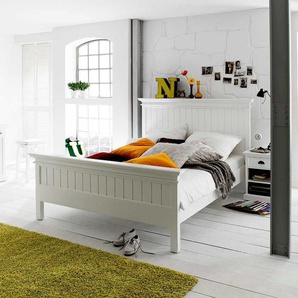 Komfortbett in Weiß Landhausstil