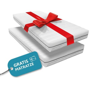 Komfortschaummatratze 2 für 1, Beco, 21 cm hoch, inkl. 1 Gratis-Matratze, mit zwei unterschiedliche festen Liegeseiten