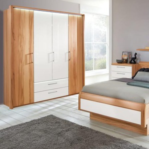 Komfortzimmer Comfort Plus, Kernbuchefurnier, 120 x 200 cm, Schrank 180 x 229 cm