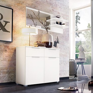 Kommode II 93 x 81 x 42cm Weiß/Alpinweiß