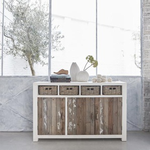 Kommode aus recyceltem Massivholz 145 cm