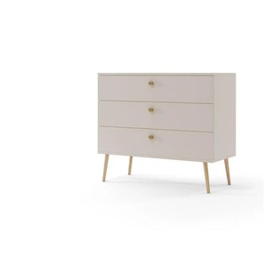 Kommode - beige - Materialmix - 100 cm - 85 cm | Möbel Kraft
