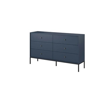 Kommode  Molly ¦ blau ¦ Maße (cm): B: 154 H: 91