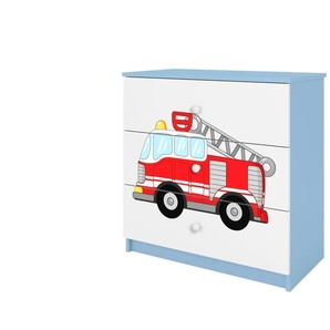 Kommode - blau - Materialmix - 81 cm - 80,5 cm | Möbel Kraft