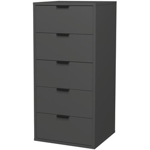 Kommode  Bonagia ¦ schwarz ¦ Maße (cm): B: 51 H: 108 T: 45.0