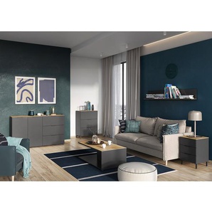 Kommode II 68 x 98 x 40cm Grau/Graphit