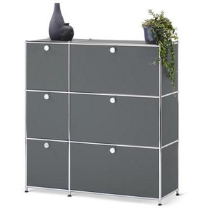 Kommode »CN3« mit 6 Klappen, grau