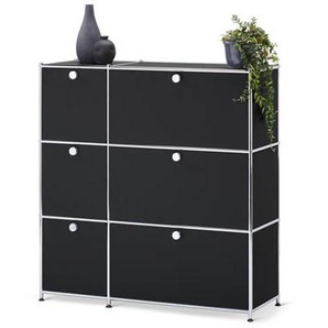 Kommode »CN3« mit 6 Klappen, schwarz