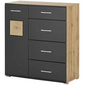 Kommode  Cortina ¦ schwarz ¦ Maße (cm): B: 100 H: 109 T: 40.0