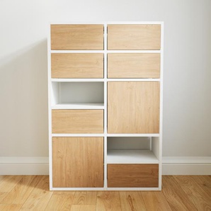 Kommode Eiche - Lowboard: Schubladen in Eiche & Türen in Eiche - Hochwertige Materialien - 79 x 118 x 34 cm, konfigurierbar