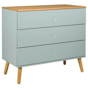 Xxxl Kommode Dot, Eiche, Mintgrün, Holzwerkstoff, 3 Schubladen, 90x79x43 cm, Typenauswahl, Beimöbel erhältlich, stehend, in verschiedenen Holzdekoren