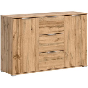 Xxxl Kommode, Eiche Wotan, Kunststoff, 2 Fächer, 3 Schubladen, 135x86x41 cm, Wohnzimmer, Kommoden & Sideboards, Kommoden