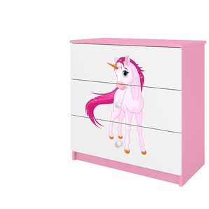 Kommode  Einhorn ¦ rosa/pink ¦ Maße (cm): B: 81 H: 80,5