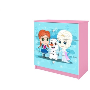 Kommode  Eiskönigin ¦ rosa/pink ¦ Maße (cm): B: 81 H: 80,5