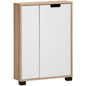 Kommode »Emmik«, weißeiche-matt-weiß