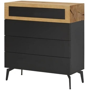 Kommode Enego ¦ schwarz ¦ Maße (cm): B: 90 H: 97 T: 40.0