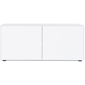 Kommode Connect MDF weiß matt lackiert, Designer form1, 52x120x48 cm