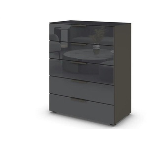 Kommode Flipp - schwarz - Materialmix - 80 cm - 99 cm | Möbel Kraft