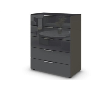 Kommode Flipp - schwarz - Materialmix - 80 cm - 99 cm | Möbel Kraft