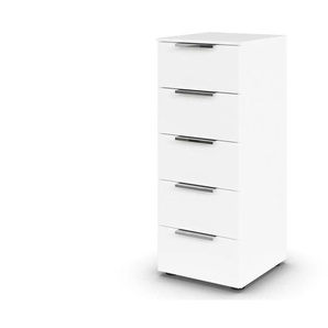 Kommode Flipp - weiß - Materialmix - 40 cm - 100 cm | Möbel Kraft