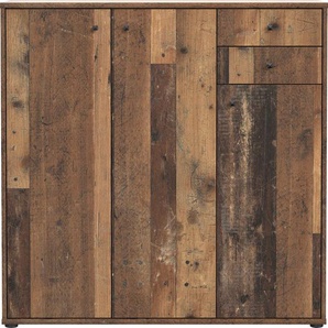 Kommode FORTE Tempra Sideboards Gr. B/H/T: 108,8 cm x 111,1 cm x 34,8 cm, 2, braun (old wood vintage) Kommode