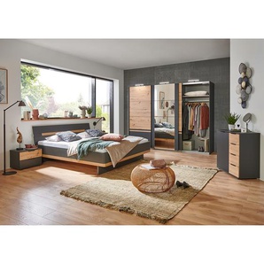 Kommode Gibraltar I 81 x 90 x 41cm Braun/Eiche Artisan Dekor/Anthrazit