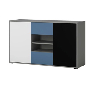 Kommode - grau - Materialmix - 125,7 cm - 74,2 cm - cm 40,0 | Möbel Kraft