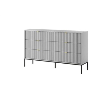 Kommode - grau - Materialmix - 154 cm - 91 cm | Möbel Kraft