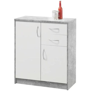 Kommode - grau - Materialmix - 74 cm - 86 cm - cm 35,0 | Möbel Kraft