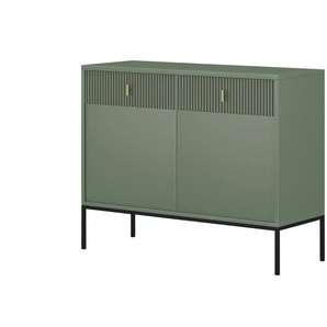 Kommode - grün - Materialmix - 104,2 cm - 82,6 cm - cm 39,0 | Möbel Kraft