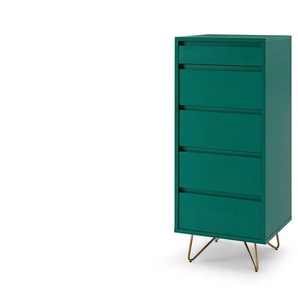 Kommode - grün - Materialmix - 45 cm - 110 cm | Möbel Kraft