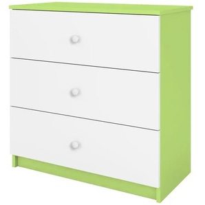 Kommode - grün - Materialmix - 81 cm - 80,5 cm | Möbel Kraft