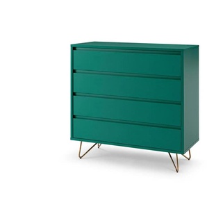 Kommode - grün - Materialmix - 90 cm - 90 cm | Möbel Kraft