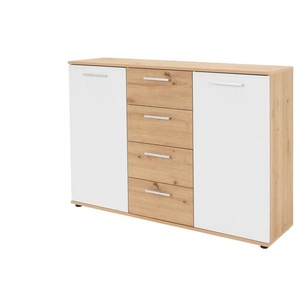 Kommode - holzfarben - Materialmix - 120 cm - 85 cm - cm 35,0 | Möbel Kraft