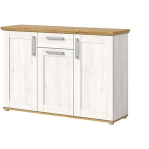 Kommode - holzfarben - Materialmix - 137 cm - 92 cm - cm 39,0 | Möbel Kraft