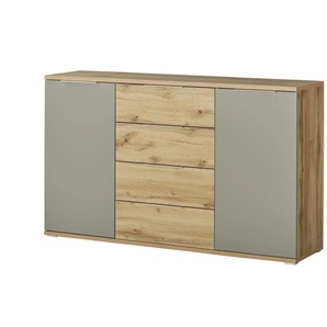 Kommode - holzfarben - Materialmix - 150 cm - 90 cm - cm 38,0 | Möbel Kraft