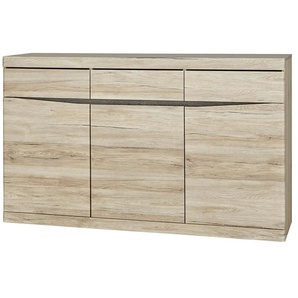 Kommode - holzfarben - Materialmix - 150 cm - 92 cm - cm 40,0 | Möbel Kraft