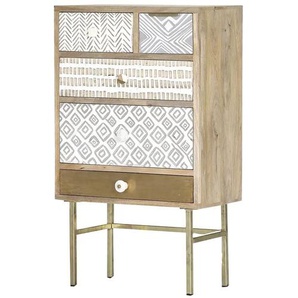 Kommode - holzfarben - Materialmix - 60 cm - 100 cm - cm 37,0 | Möbel Kraft