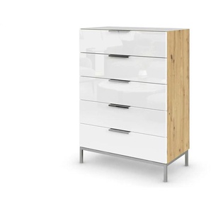 Kommode - holzfarben - Materialmix - 80 cm - 110 cm | Möbel Kraft