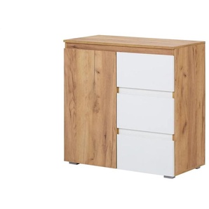 Kommode - holzfarben - Materialmix - 80 cm - 80 cm - cm 40,0 | Möbel Kraft