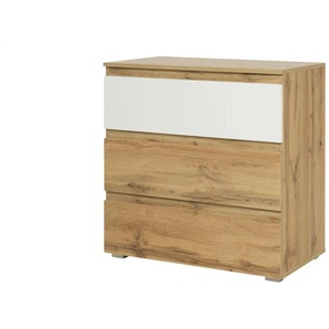 Kommode - holzfarben - Materialmix - 80 cm - 80 cm - cm 45,0 | Möbel Kraft