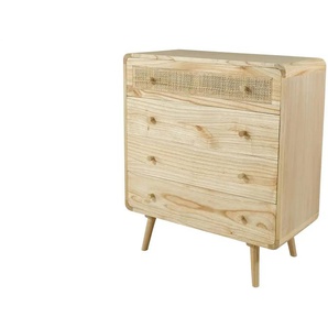 Kommode - holzfarben - Materialmix - 80 cm - 90 cm - cm 38,0 | Möbel Kraft