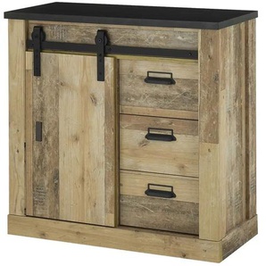 Kommode - holzfarben - Materialmix - 92 cm - 90 cm - cm 42,0 | Möbel Kraft