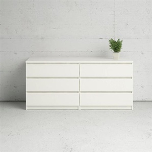 Kommode HOME AFFAIRE Naia Sideboards Gr. B/H/T: 153,8 cm x 70,1 cm x 50 cm, 6, weiß Kommode