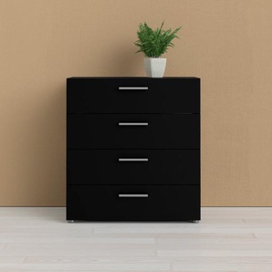 Kommode HOME AFFAIRE Pepe Sideboards Gr. B/H/T: 80,2 cm x 68,1 cm x 40,3 cm, 4, schwarz Schubladenkommode Schubladenkommoden
