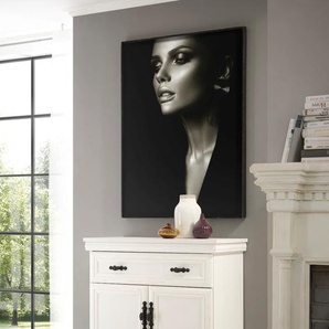 Kommode HOME AFFAIRE Royal Sideboards Gr. B/H/T: 88 cm x 96 cm x 46 cm, 1, weiß (pinie dekor) Kombikommode Kombikommoden Sideboards Breite ca. 88 cm