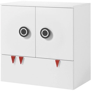 Kommode hülsta now minimo II Schneeweiß MDF 90x93x53 cm (BxHxT) 2-türig 1 Schublade