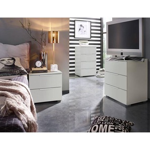 Kommode I 47 x 81 x 42cm Grau/Grau