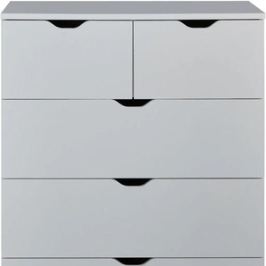 Kommode INOSIGN Banta Sideboards Gr. B/H/T: 80 cm x 101 cm x 40 cm, 5, weiß (weiß matt) Kommode